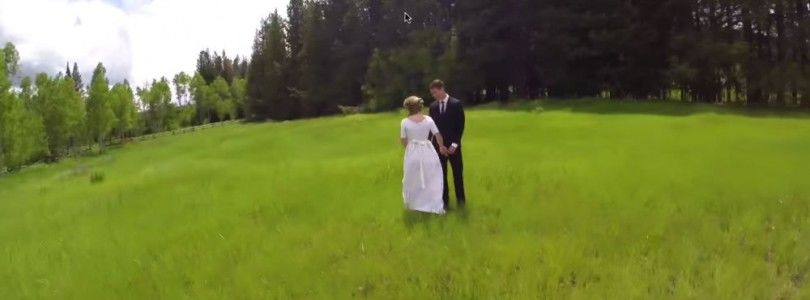 Cómo estropear un bonito plano de una boda con un dron