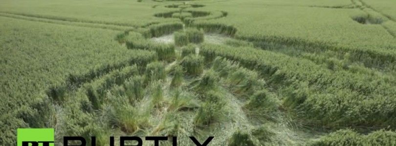 Vídeo en dron mostrando las marcas “extraterrestres” en los campos americanos