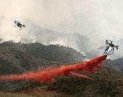 Continúa la batalla contra los drones que entorpecen a los bomberos