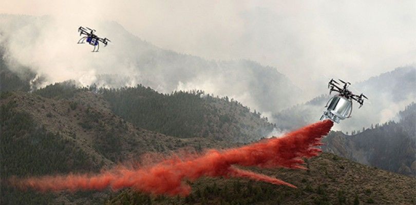 Continúa la batalla contra los drones que entorpecen a los bomberos