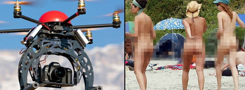 Nudistas denuncian que les graban desde un dron en Reino Unido