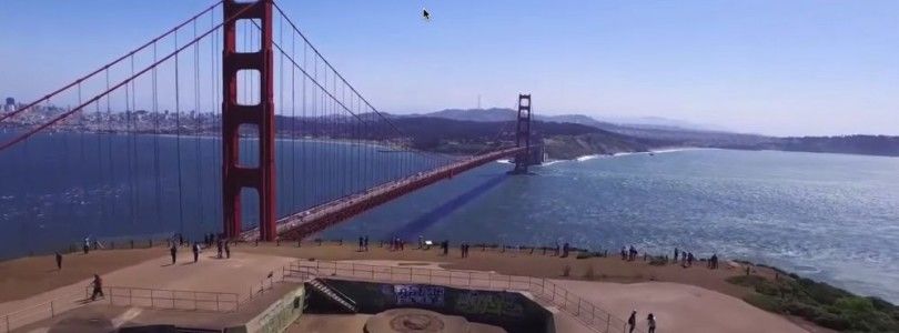 San Francisco en dron, aunque, infringiendo la ley