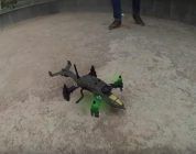 Volando un dron estilo Halo hecho con una impresora 3D