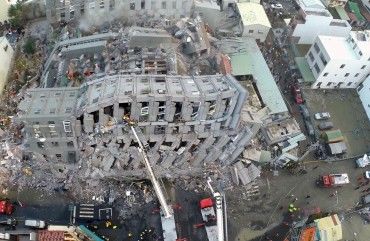 Dron capta imágenes terremoto Taiwán