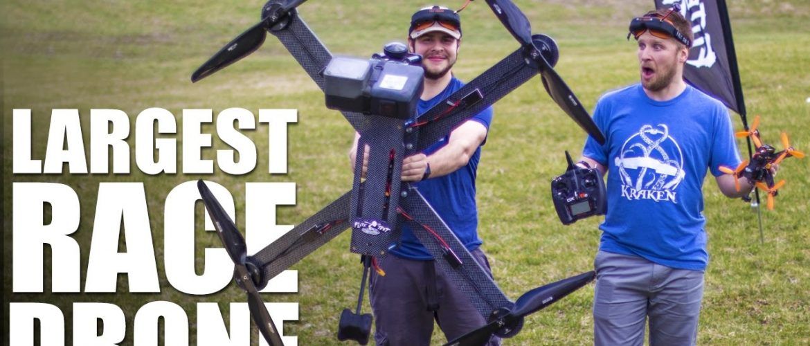 Prueban el dron de carreras más grande del mundo