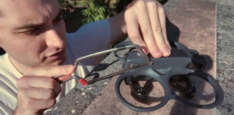 El Youtuber mejora el rendimiento del dron DJI Avata 2 al eliminar las protecciones de las hélices.