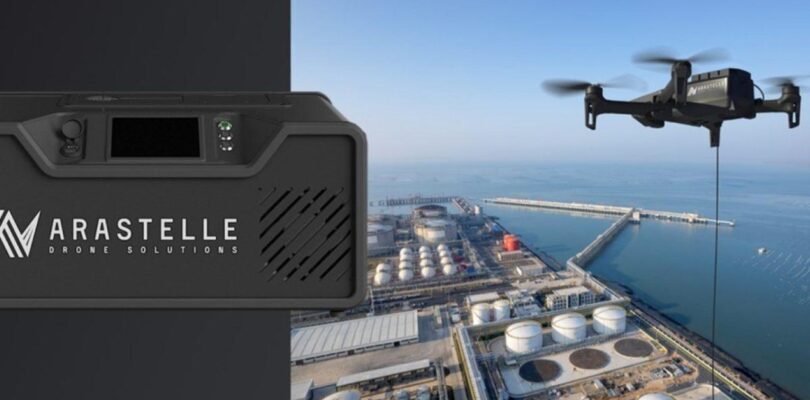 Arastelle presenta solución de amarre para el dron Parrot ANAFI USA.