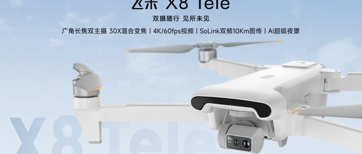 FIMI X8 Tele: El nuevo dron con doble cámara y 38 minutos de vuelo